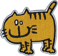 Quirky Yellow Cartoon Cat