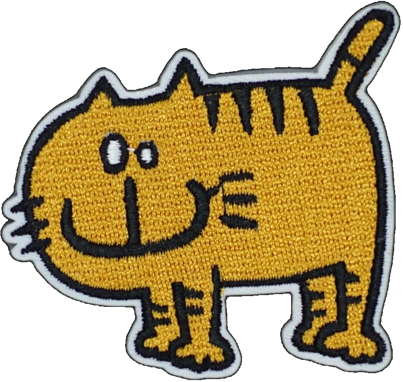 Quirky Yellow Cartoon Cat