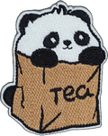 Cartoon Panda in a Bag
