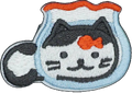 Cartoon Cat in Fish Globe