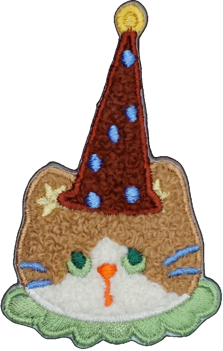 Flurry Orange Cat with Party Hat