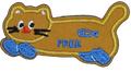 Cute Brown Cat with Fish