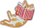 Orange Cat Reading Book