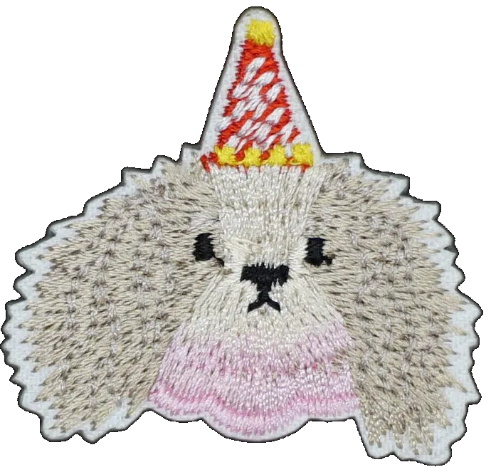 Dog with Party Hat