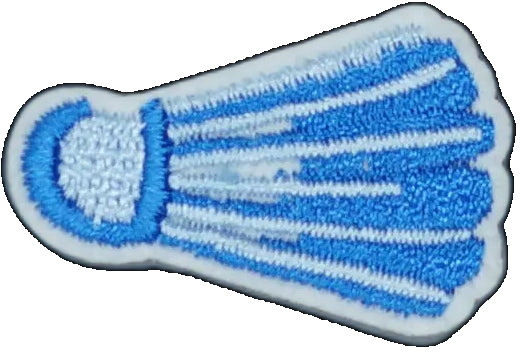 Blue Badminton Birdie