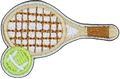 Tennis Ball and Racket